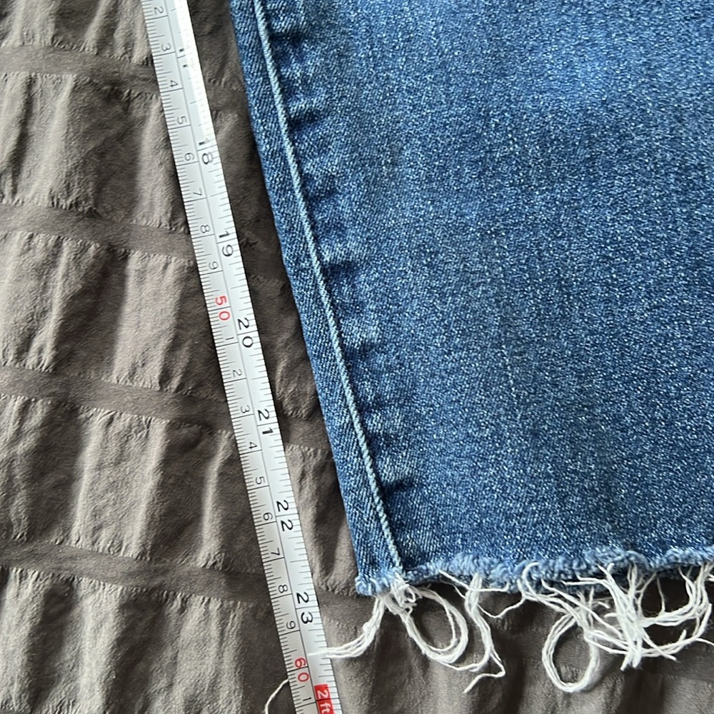 Wit and Wisdom Cropped Raw Edge Denim Jean Womens Sz 12 Petite - Picture 15 of 15